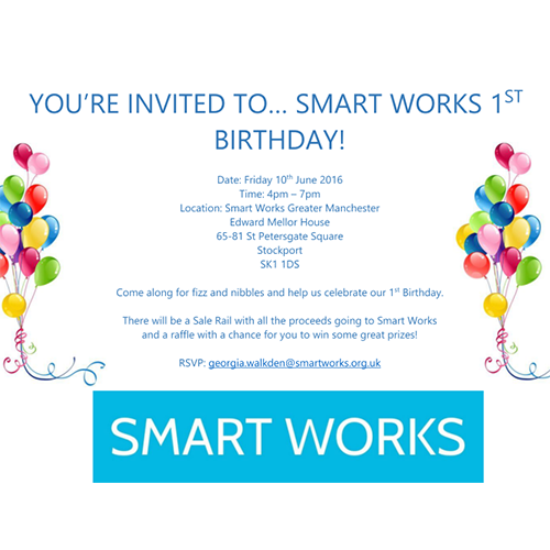 Smart Works Greater Manchester 1st Birthday Party image